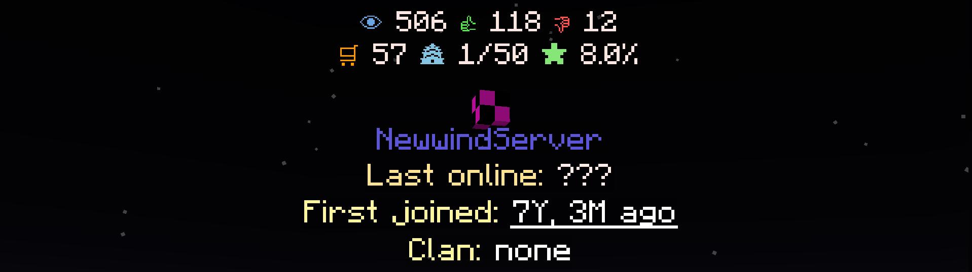 Advancement progress on a player's profile