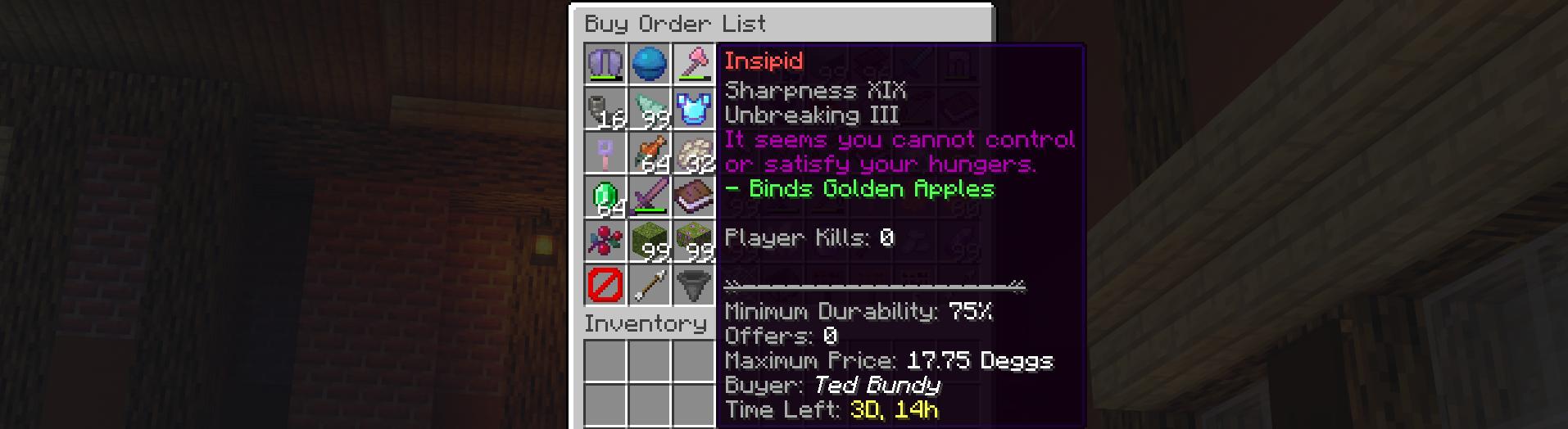 Fulfilling a buy order